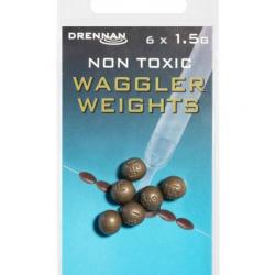 DRENNAN PLOMBS WAGGLER WEIGHT - NON TOXIQUES DRENNAN 1.50 gr