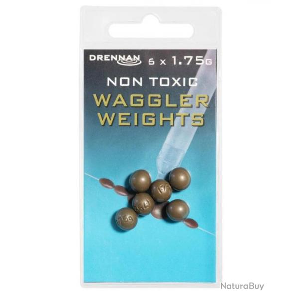 DRENNAN PLOMBS WAGGLER WEIGHT - NON TOXIQUES DRENNAN 1.75 gr