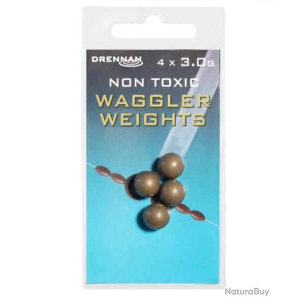 DRENNAN PLOMBS WAGGLER WEIGHT - NON TOXIQUES DRENNAN 3 gr