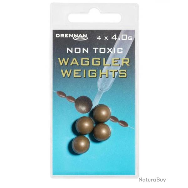 DRENNAN PLOMBS WAGGLER WEIGHT - NON TOXIQUES DRENNAN 4 gr