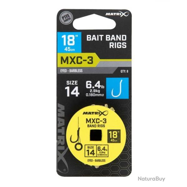 MATRIX BAS DE LIGNE MXC-3 BAIT BANDS 18"/45CM MATRIX 0,18mm 14 18"/45cm