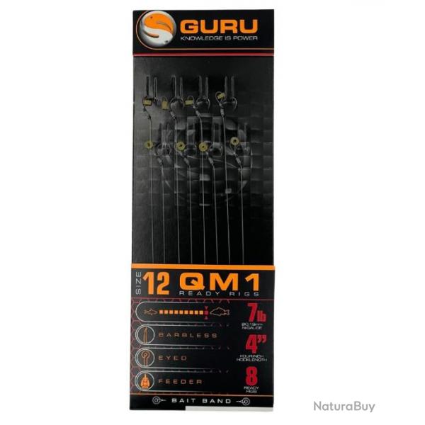 GURU BAS DE LIGNE QM1 BAIT BANDS 4"/10CM GURU 0,19mm 12 4''/10cm