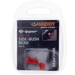 MIDDY ELASTIQUE SIDE BUSH GRIPPER BEAD RED 12-16 MIDDY