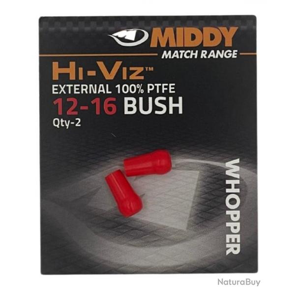 MIDDY ELASTIQUE HI - VIZ EXTERNAL 100% PTFE BUSH RED 12 - 16 WHOPPER MIDDY