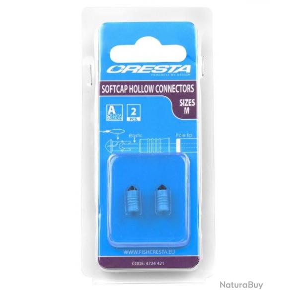 CRESTA LASTIQUE SOFT CAP HOLLOW CONNECTORS CRESTA Medium Bleu