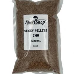 SPORTSHOP PELLETS STICKY PELLETS NATURAL 1KG SPORTSHOP 2mm