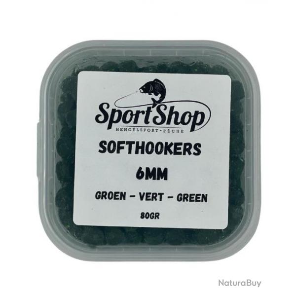 SPORTSHOP PELLETS D'ESCHAGES SOFTHOOKERS VERT 80GR SPORTSHOP