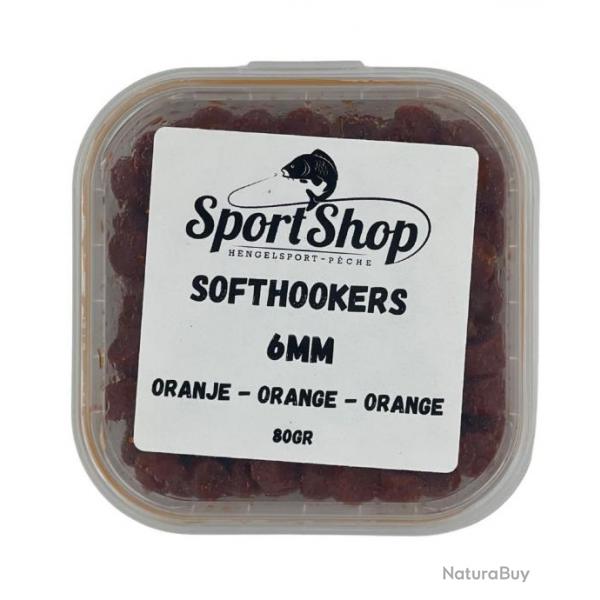 SPORTSHOP PELLETS D'ESCHAGES SOFTHOOKERS ORANGE 80GR SPORTSHOP