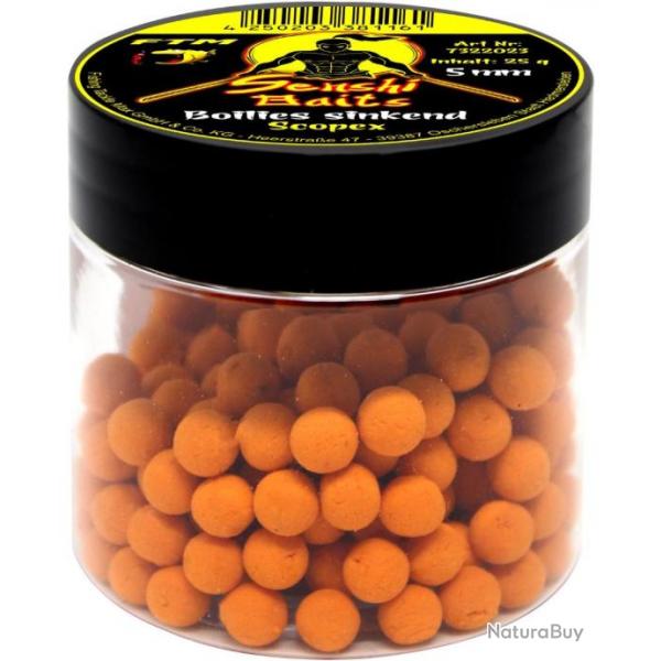 SENSHI BAITS BOILIES SINKEND 5MM SCOPEX ORANGE 25GR SENSHI BAITS