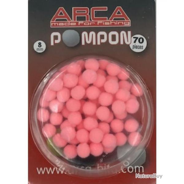 ARCA ESCHES ARTIFICIELLES POMPON 8MM 70 PICES ARCA Roze