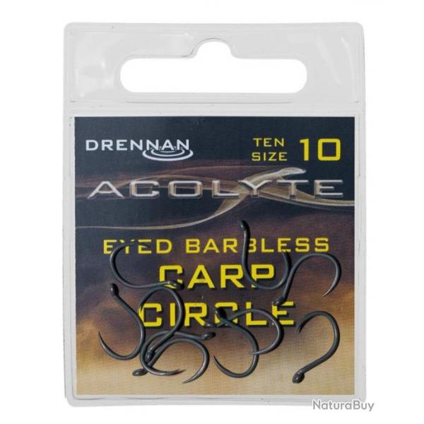 DRENNAN HAMEONS ACOLYTE CARP CIRCLE EYED BARBLESS 10PCS DRENNAN 10