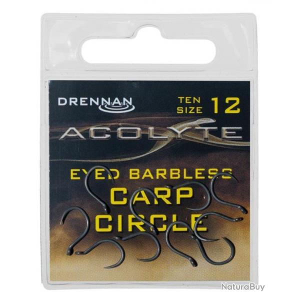 DRENNAN HAMEONS ACOLYTE CARP CIRCLE EYED BARBLESS 10PCS DRENNAN 12