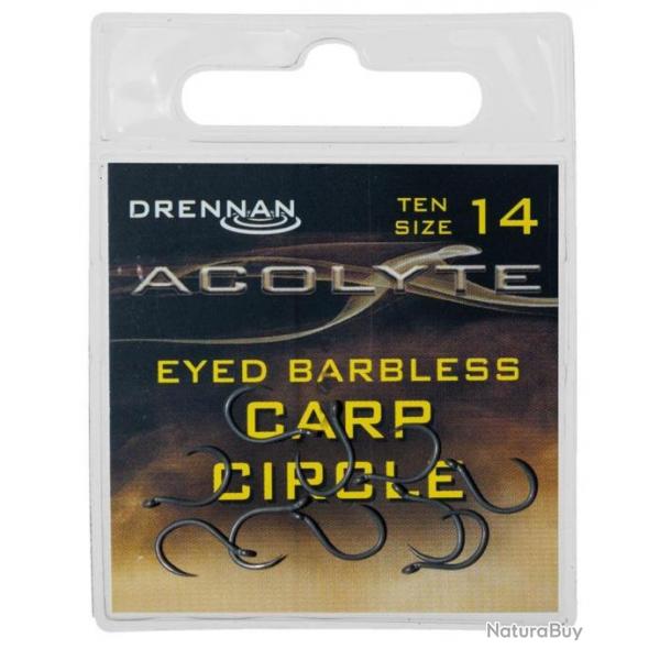 DRENNAN HAMEONS ACOLYTE CARP CIRCLE EYED BARBLESS 10PCS DRENNAN 14