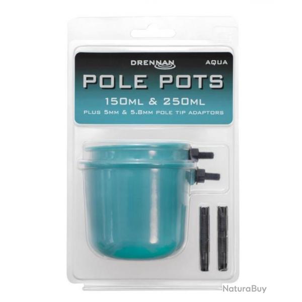 DRENNAN COUPELLES POLE POTS AQUA DRENNAN