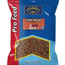 CHAMPION FEED STICKY PELLETS KRILL & SQUID 2MM 650GR CHAMPION FEED