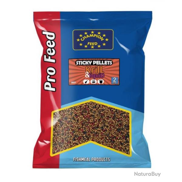 CHAMPION FEED STICKY PELLETS KRILL & SQUID 2MM 650GR CHAMPION FEED