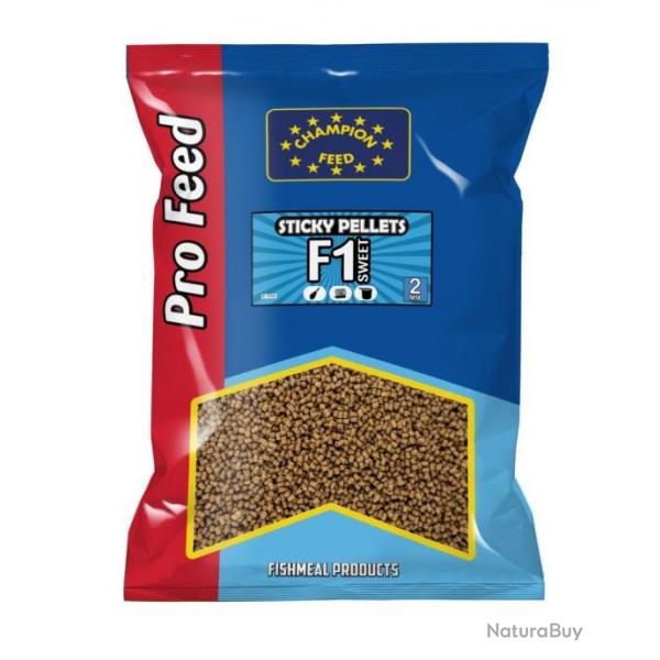 CHAMPION FEED STICKY PELLETS F1 SWEET 2MM 650GR CHAMPION FEED