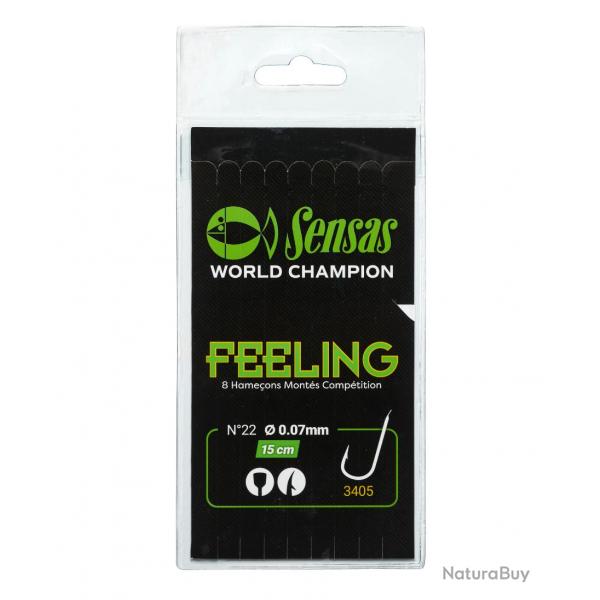 SENSAS BAS DE LIGNE FEELING 3405 BLACK 15CM SENSAS 0,09mm 18