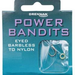 DRENNAN BAS DE LIGNE POWER BANDITS EYED BARBLESS TO NYLON 30CM DRENNAN 0,22mm 10