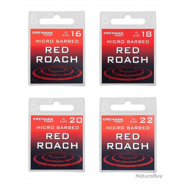 DRENNAN HAMEONS RED ROACH BARBED 10PCS DRENNAN 20