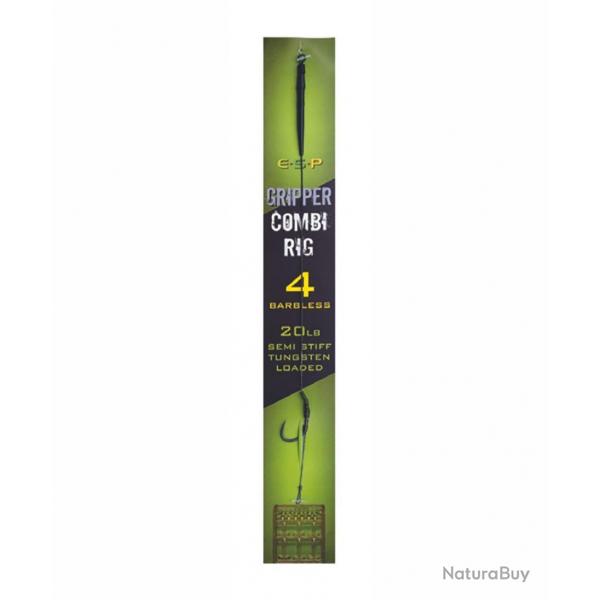 ESP BAS DE LIGNE GRIPPER COMBI RIG GREEN BARBLESS ESP 4 20lb
