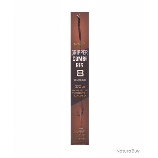 ESP BAS DE LIGNE GRIPPER COMBI RIG BROWN BARBED ESP 8 20lb