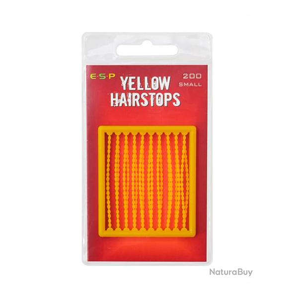 ESP END TACKLE HAIR STOPS YELLOW ESP Small