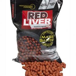 STARBAITS BOUILLETTES PERFORMANCE CONCEPT MASS BAITING RED LIVER 3KG STARBAITS 14 mm 3kg