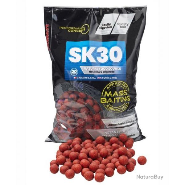 STARBAITS BOUILLETTES PERFORMANCE CONCEPT MASS BAITING SK30 3KG STARBAITS 20mm 3kg