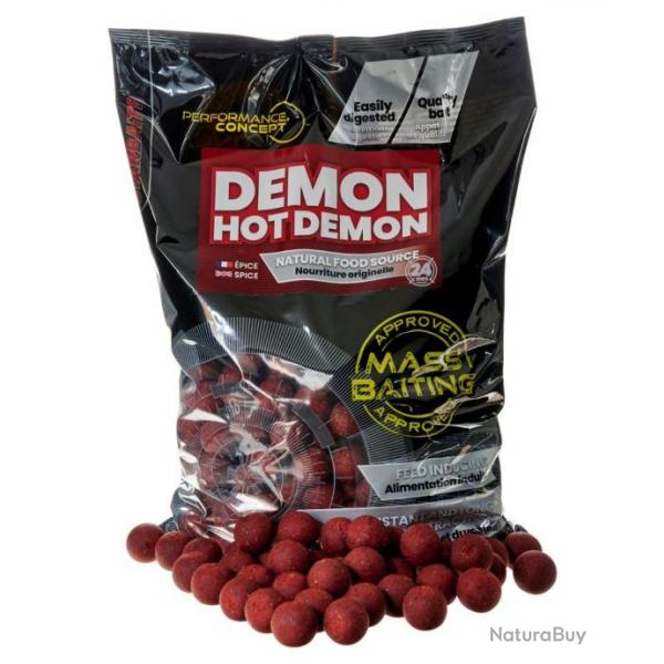 STARBAITS BOUILLETTES PERFORMANCE CONCEPT MASS BAITING DEMON HOT DEMON 3KG STARBAITS 24mm 3kg