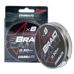 STARBAITS TRÊSSES S BRAID CAMO X8 0,30MM STARBAITS 0,30mm 300m