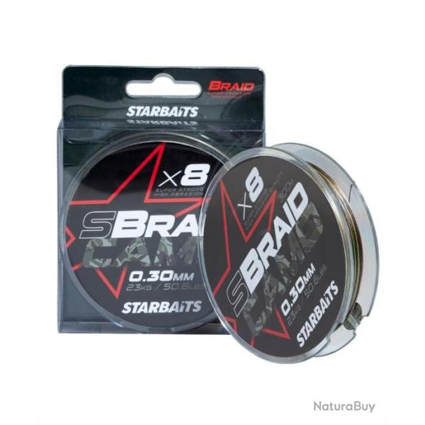 STARBAITS TRSSES S BRAID CAMO X8 0,30MM STARBAITS 0,30mm 300m