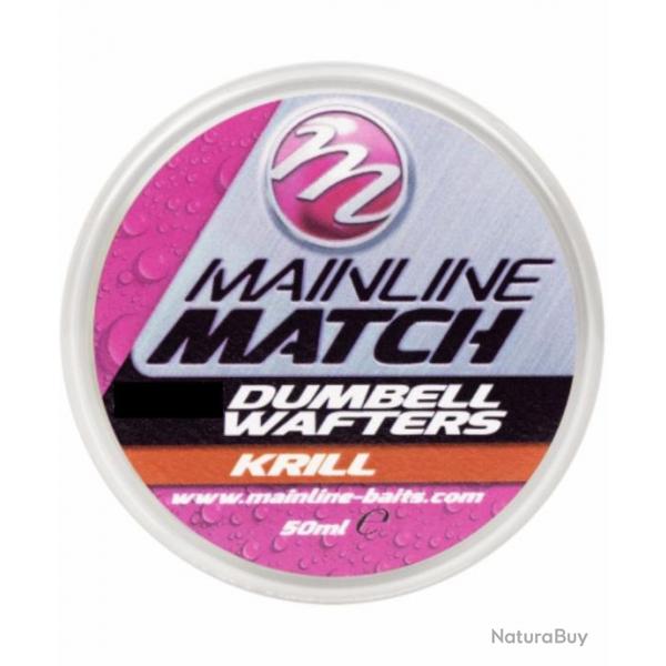 MAINLINE HOOKBAITS MATCH DUMBELL WAFTERS KRILL MAINLINE 8mm