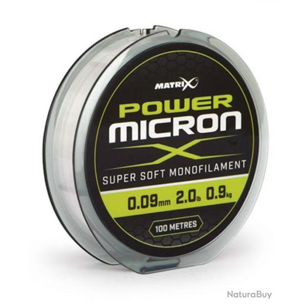 MATRIX FIL DE PCHE POWER MICRON X 100M MATRIX 0,09mm 100m