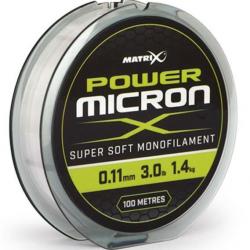 MATRIX FIL DE PÊCHE POWER MICRON X 100M MATRIX 0,11mm 100m