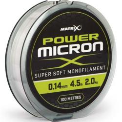 MATRIX FIL DE PÊCHE POWER MICRON X 100M MATRIX 0,14mm 100m