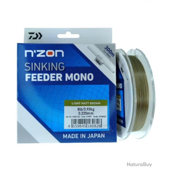 DAIWA FIL DE PCHE N'ZON SINKING FEEDER MONO 300M 0,23mm 300m