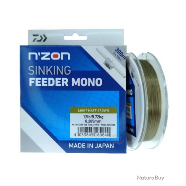 DAIWA FIL DE PCHE N'ZON SINKING FEEDER MONO 300M 0,28mm 300m