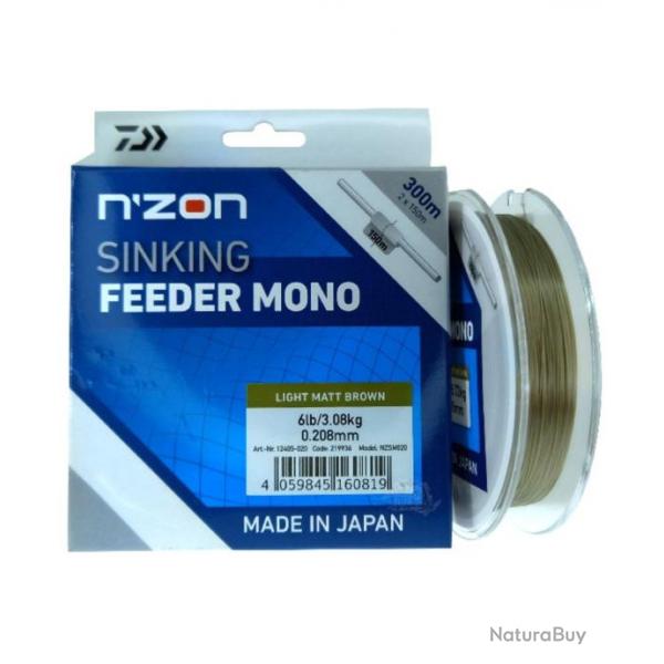 DAIWA FIL DE PCHE N'ZON SINKING FEEDER MONO 300M 0,20mm 300m