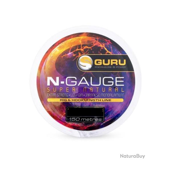 GURU FIL DE PCHE N-GAUGE SUPER NATURAL CLEAR 150M GURU 0,10mm 150m