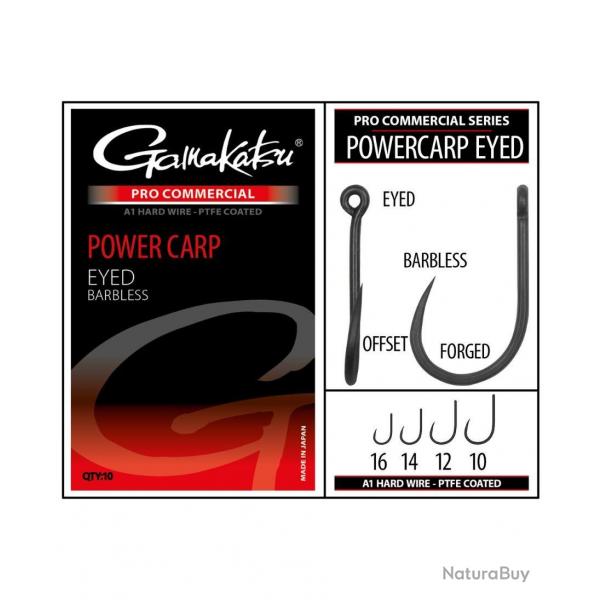 GAMAKATSU HAMEON PRO COMMERCIAL POWER CARP EYED BARBLESS GAMAKATSU 14