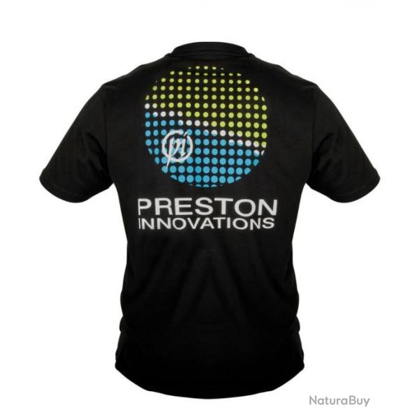 PRESTON VTEMENT LIGHTWEIGHT BLACK T-SHIRT PRESTON Large