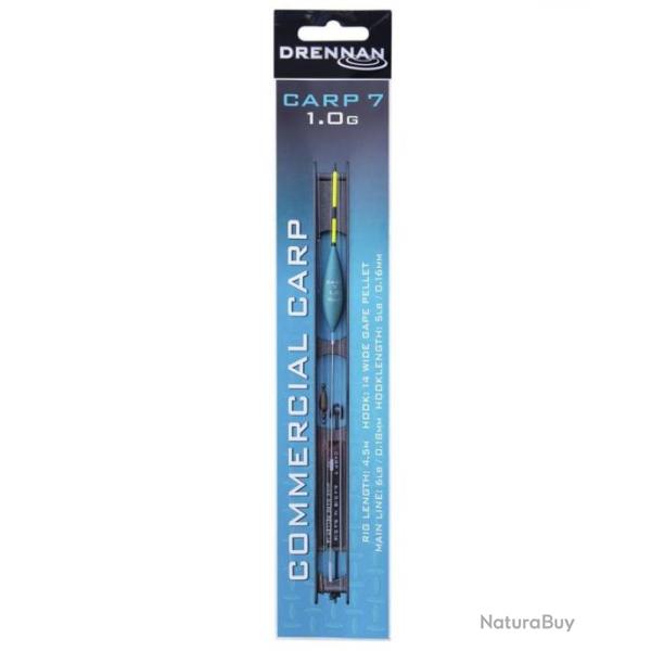 DRENNAN LIGNES MONTES CARP 7 COMMERCIAL CARP POLE RIGS DRENNAN 0,18mm 14 1,00gr 4,50m