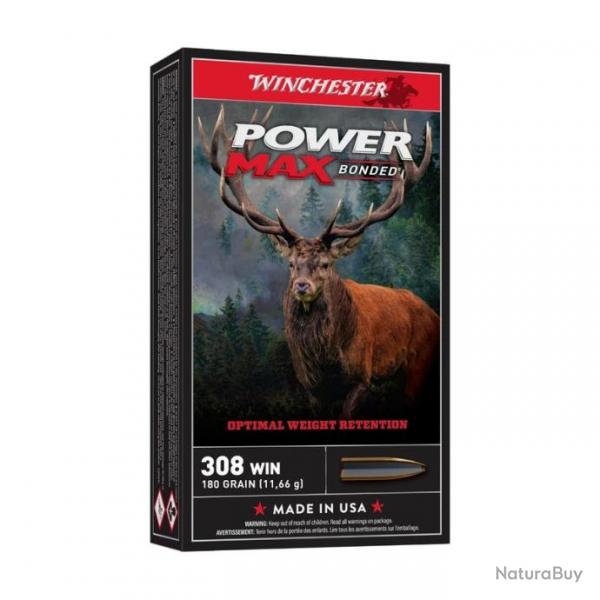 1 Boite de Balles 308 Winchester Power Max Bonded 180gr