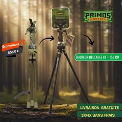 Trépied Primos Gen 3 Trigger Stick Modèle haut - 61 à 155 cm