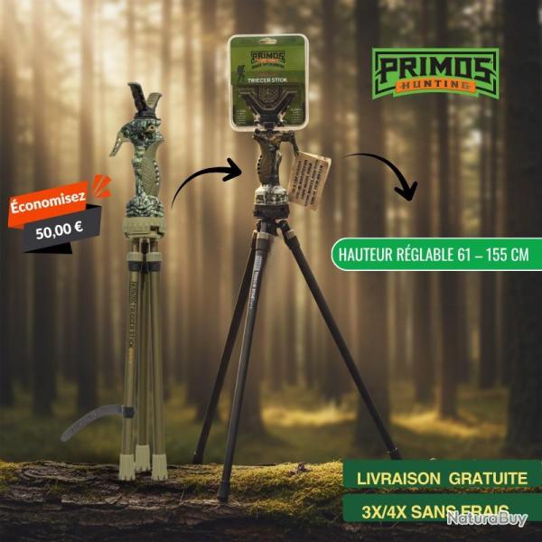 Trpied Primos Gen 3 Trigger Stick Modle haut - 61  155 cm