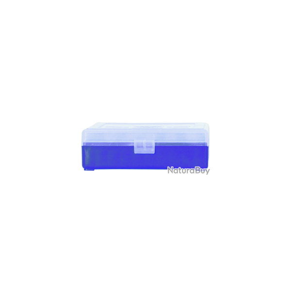 Bote de rangement Megaline transparent - Bleu / 9 mm / 100
