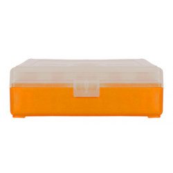 Boîte de rangement Megaline transparent - Orange / 9 mm / 100