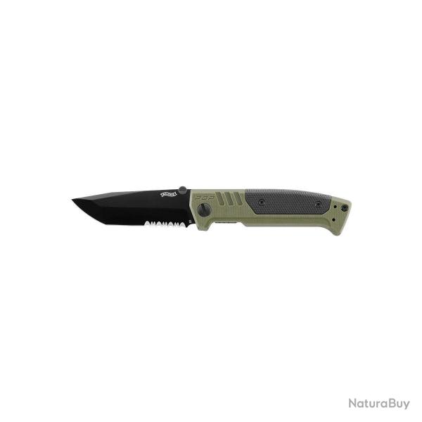 Couteau pliant Walther PDP Tanto Folder - Crant - Vert OD