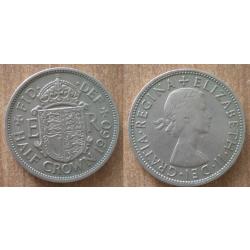 Royaume Uni Demi Crown 1960 Half Crown Piece Pound Pounds